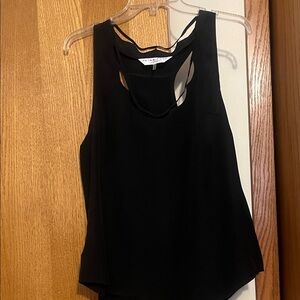 Trina Turk Sleek Black Sleeveless Blouse